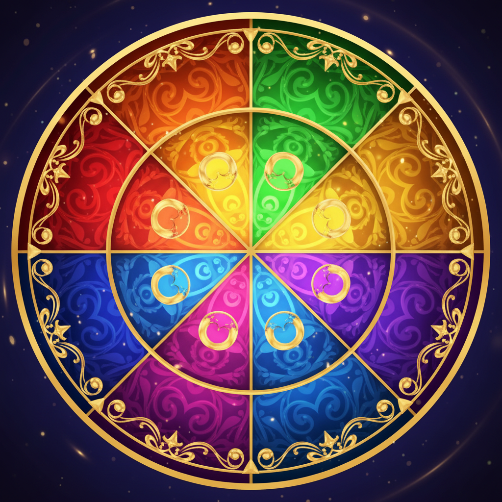 Segmento Crazy Time multicolore